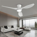 52 Inch Ceiling Fan With Remote And Quiet DC Motor For Bedroom And
