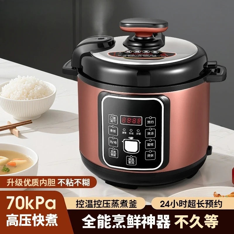 5L Large‑Capacity Smart Electric Pressure Cooker Multi‑Function Preset Cookware Household Kitchen Stew Boiling Cooking Appliance