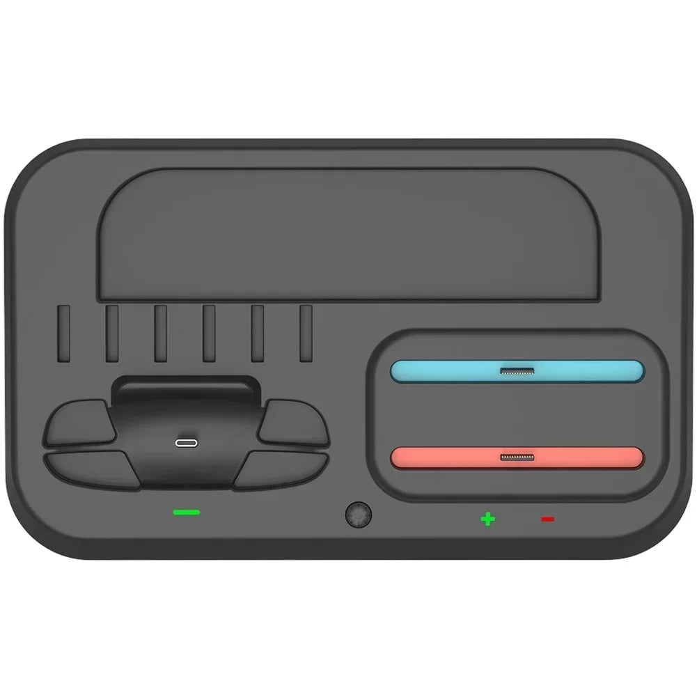 For Nintendo For Switch2 Game Console Charger Dock Stand With Game Card Storage RGB Multi-Function Charging Station Base