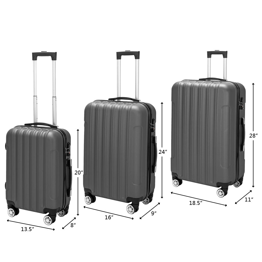 Vertical 3-in-1 Swivel Wheel With Handle Trolley Case 20in 24in 28in