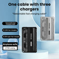 21700 Battery Holder Power Bank Case PD 20W Fast Charging Built-in Cable Detachable Power Bank DIY Battery Case