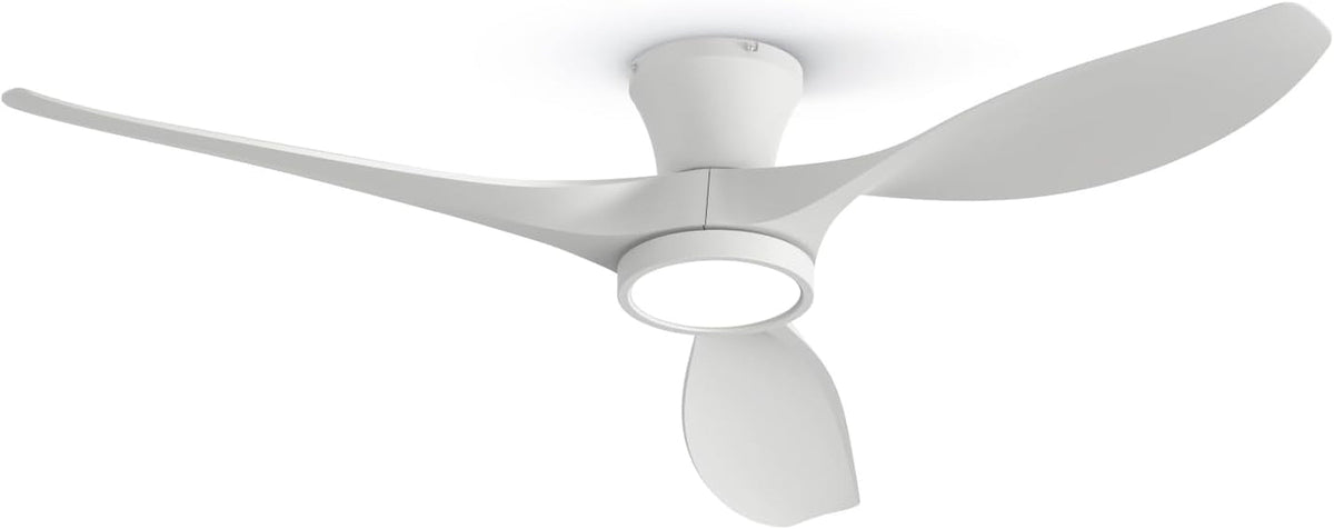 52 Inch Ceiling Fan With Remote And Quiet DC Motor For Bedroom And