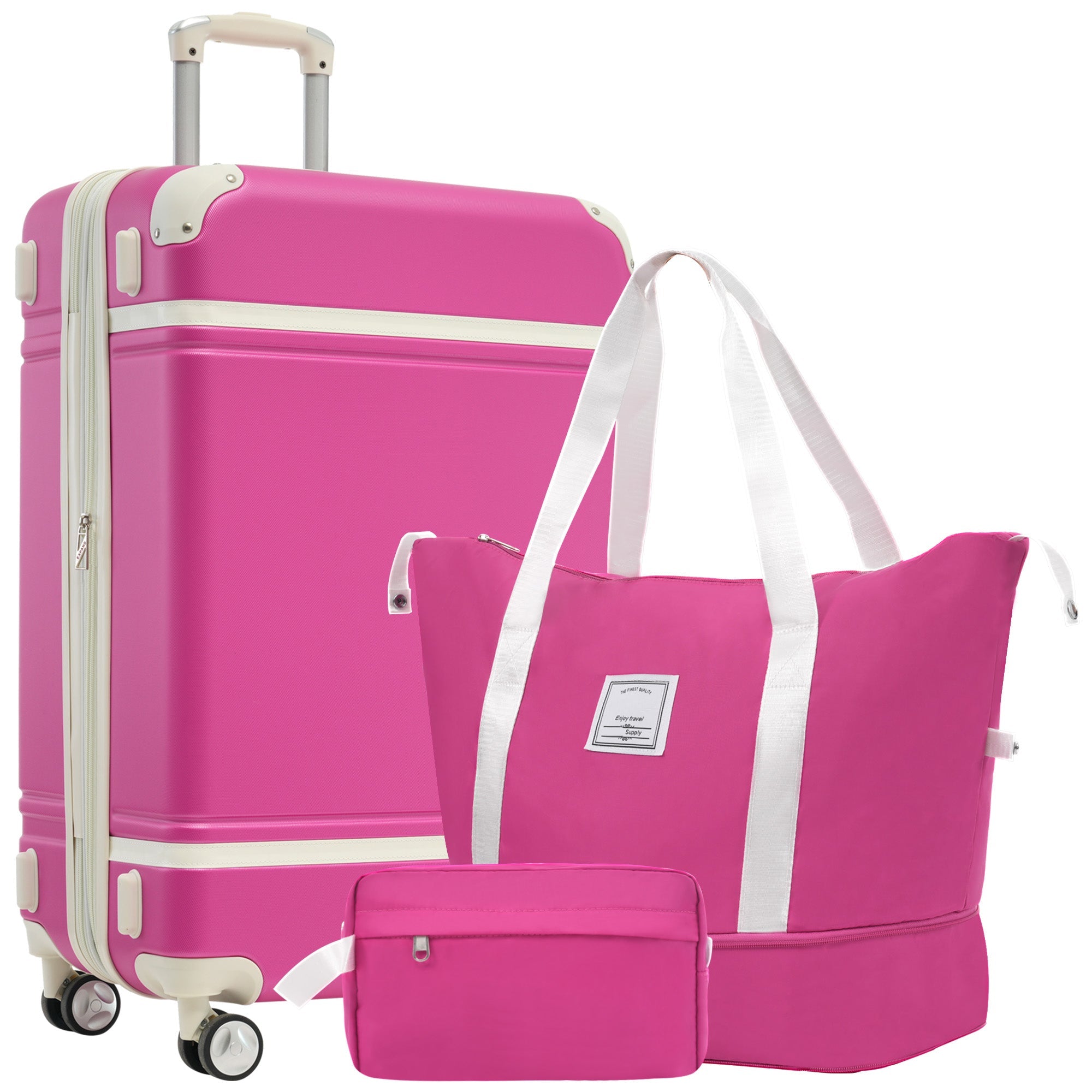 Hardshell Luggage Sets with Bags Lightweight Suitcase Double Spinner