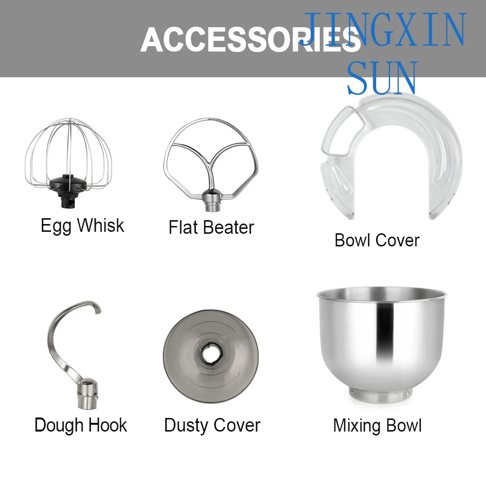 Factory Home Kitchen Electric Cake Aid 4.7L 120v Low Noise Household Small Appliance Bread Cake Maker Food Dough Stand Mixer