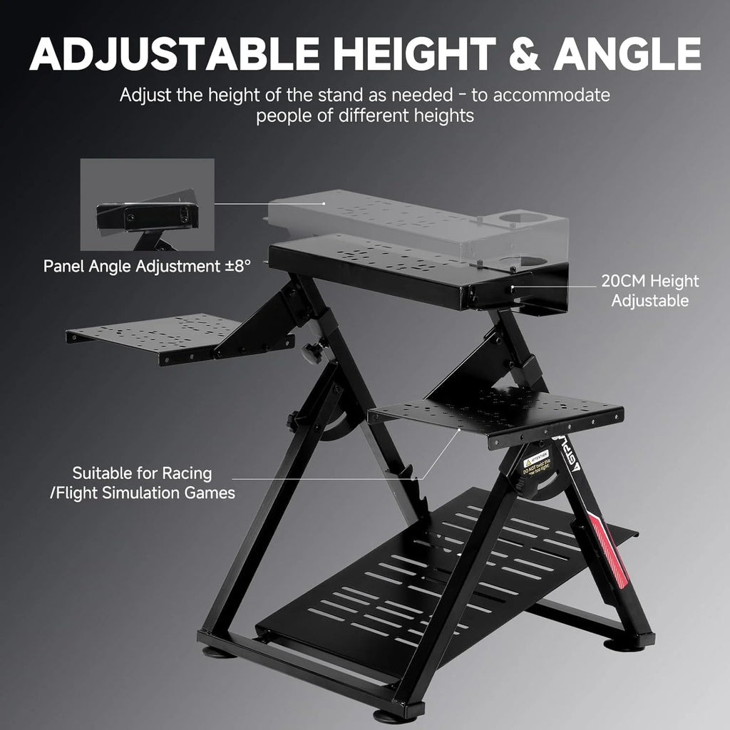 GTPLAYER Flight & Racing Simulator Stand, Foldable Gaming Cockpit