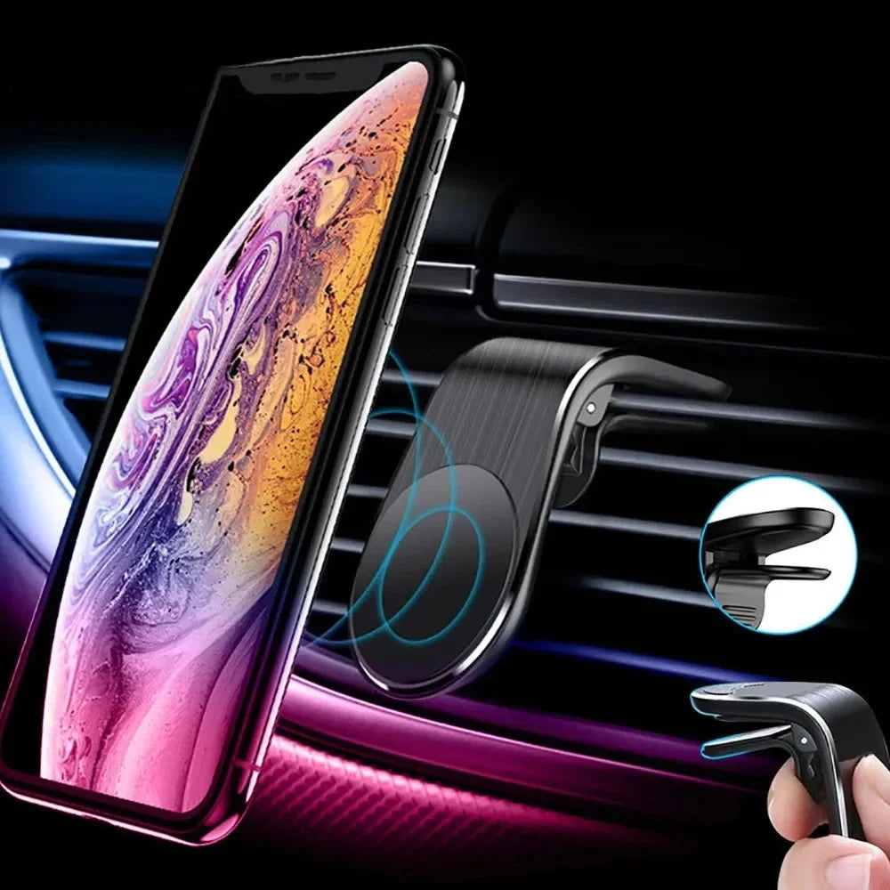 Magnetic Car Phone Holder Air Vent Clip Mount Rotation Cellphone GPS