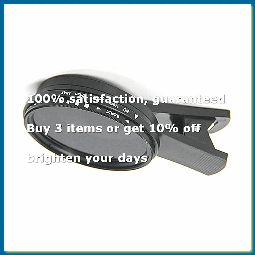 52mm Phone ND Filter ND2 to ND400 Clip-on Variable Neutral Density