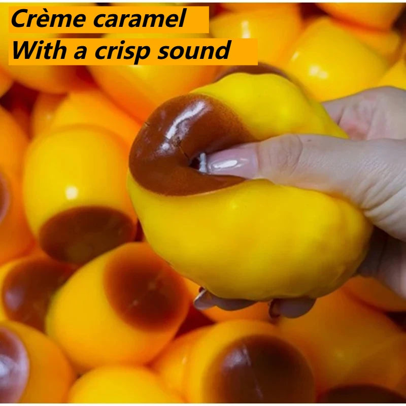 Crispy Sound Caramel Pudding Squeezing Toy Homemade DIY Handmade