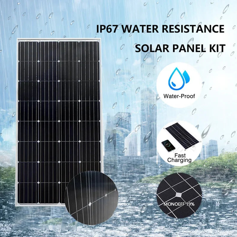 3000W Ultra High Power Solar Panel 12V-24V Efficient Charging for