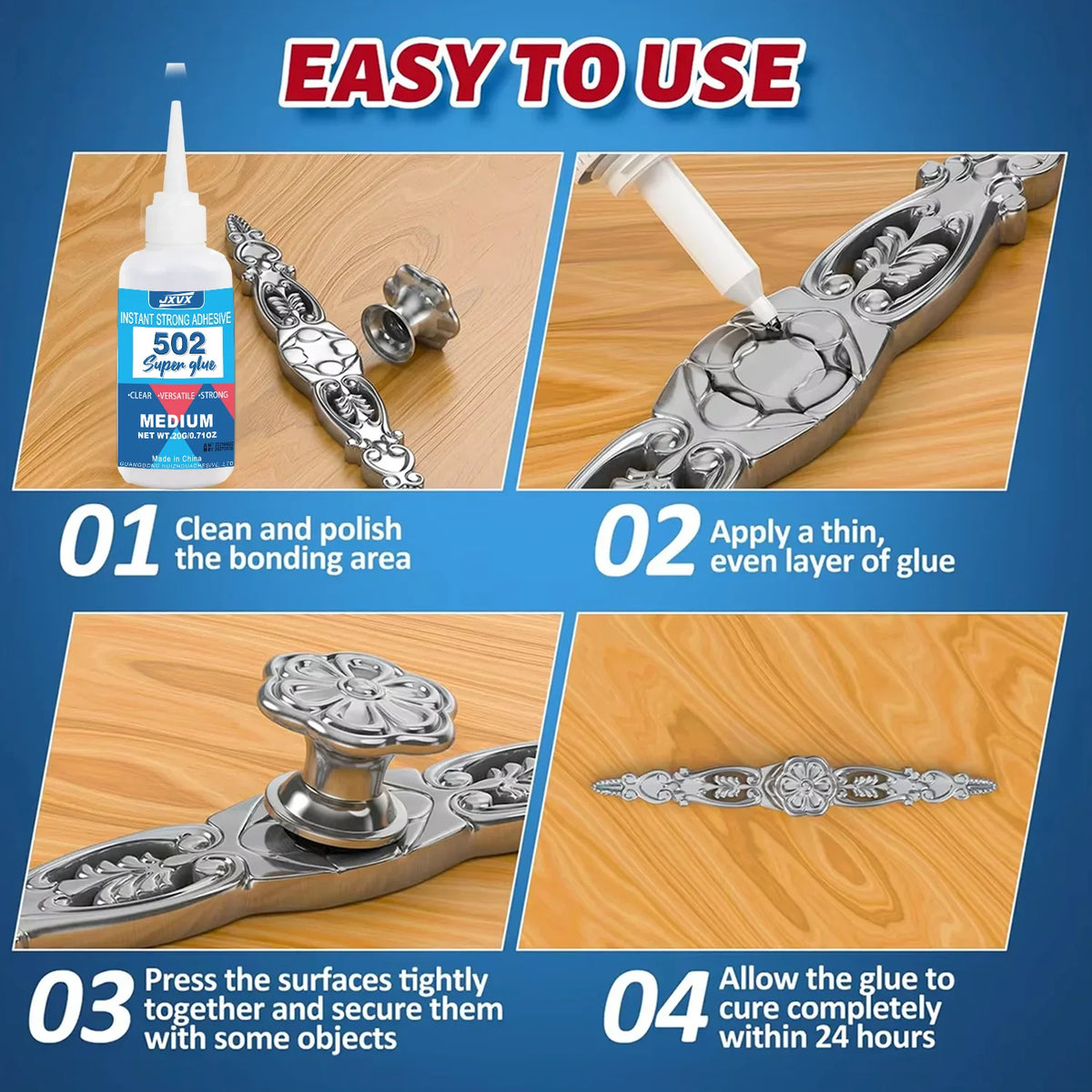 Hot Sell 1-10 PCs 502 Instant Super Quick-drying glue Multipurpose