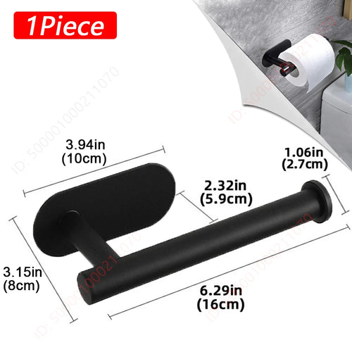1~2PCS Toilet Paper Rack Bathroom Paper Towel Holder Adhesive