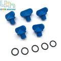 5 Pcs 22-806608A02 Exhaust Manifold Water Drain Blue Plug For