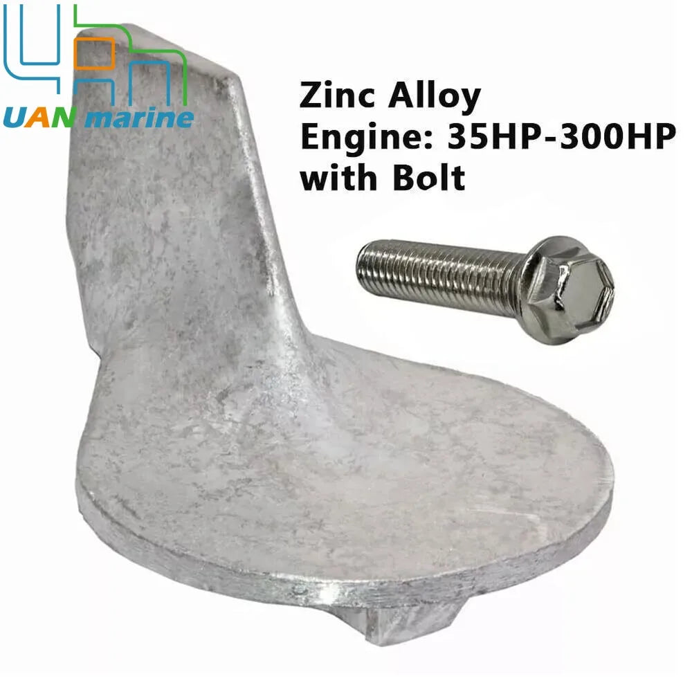 Trim Tab Zinc Anode & Bolt for MerCruiser Mercury Outboad Engine OEM