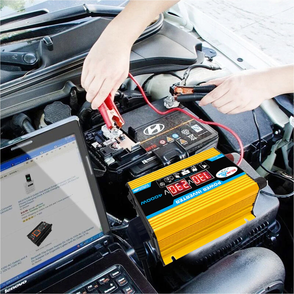 4000W Solar Inverter Kit Complete 12V to 110V/220V Solar Panel System