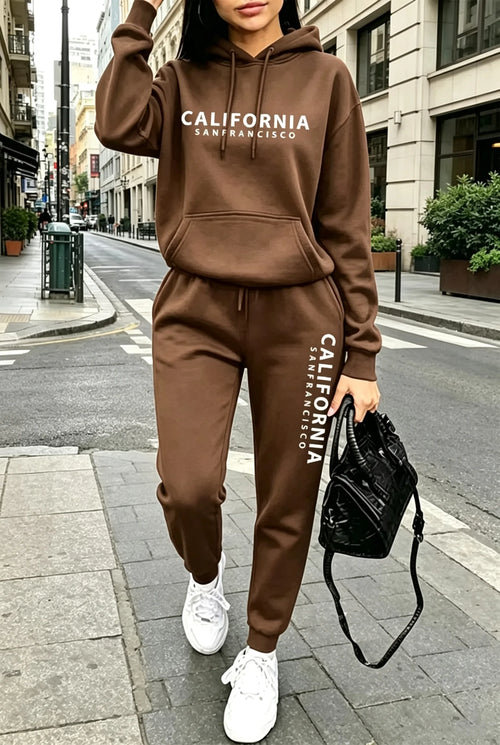 Fall Winter Womens Outfits Street Casual Hooded Sweatshirts Outdoors