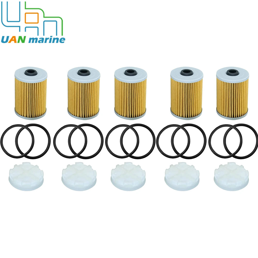 5 Pcs 35-8M0093688 Cool Fuel Filter&Disc Filter with O-rings for