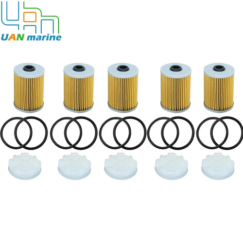 5 Pcs 35-8M0093688 Cool Fuel Filter&Disc Filter with O-rings for