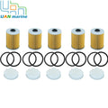5 Pcs 35-8M0093688 Cool Fuel Filter&Disc Filter with O-rings for