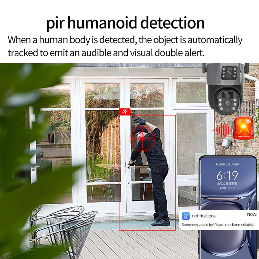 8MP 4K WiFi Solar Camera Outdoor Wireless CCTV Surveillance Camera