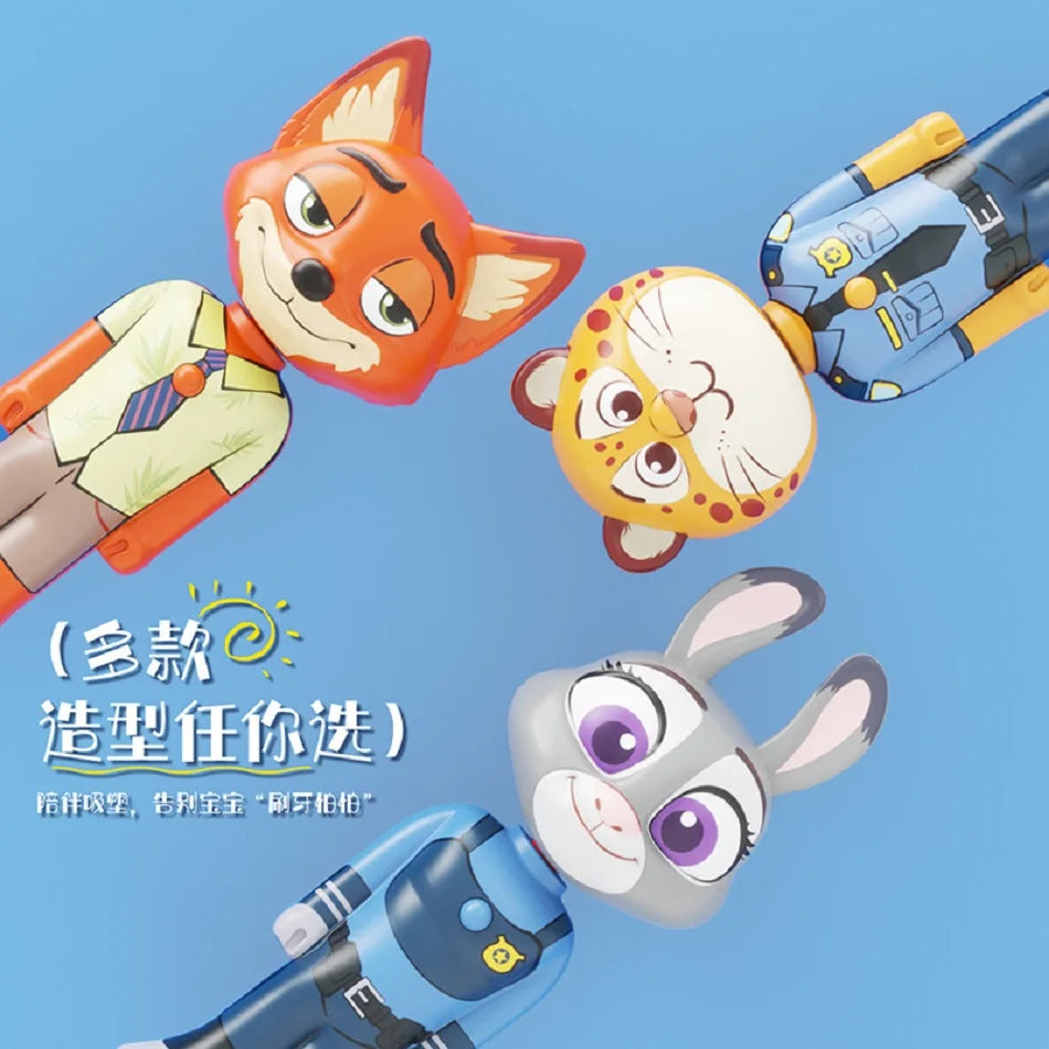 Disney Zootopia Scalable Toothbrush Cute Nick Judy Anime Figures