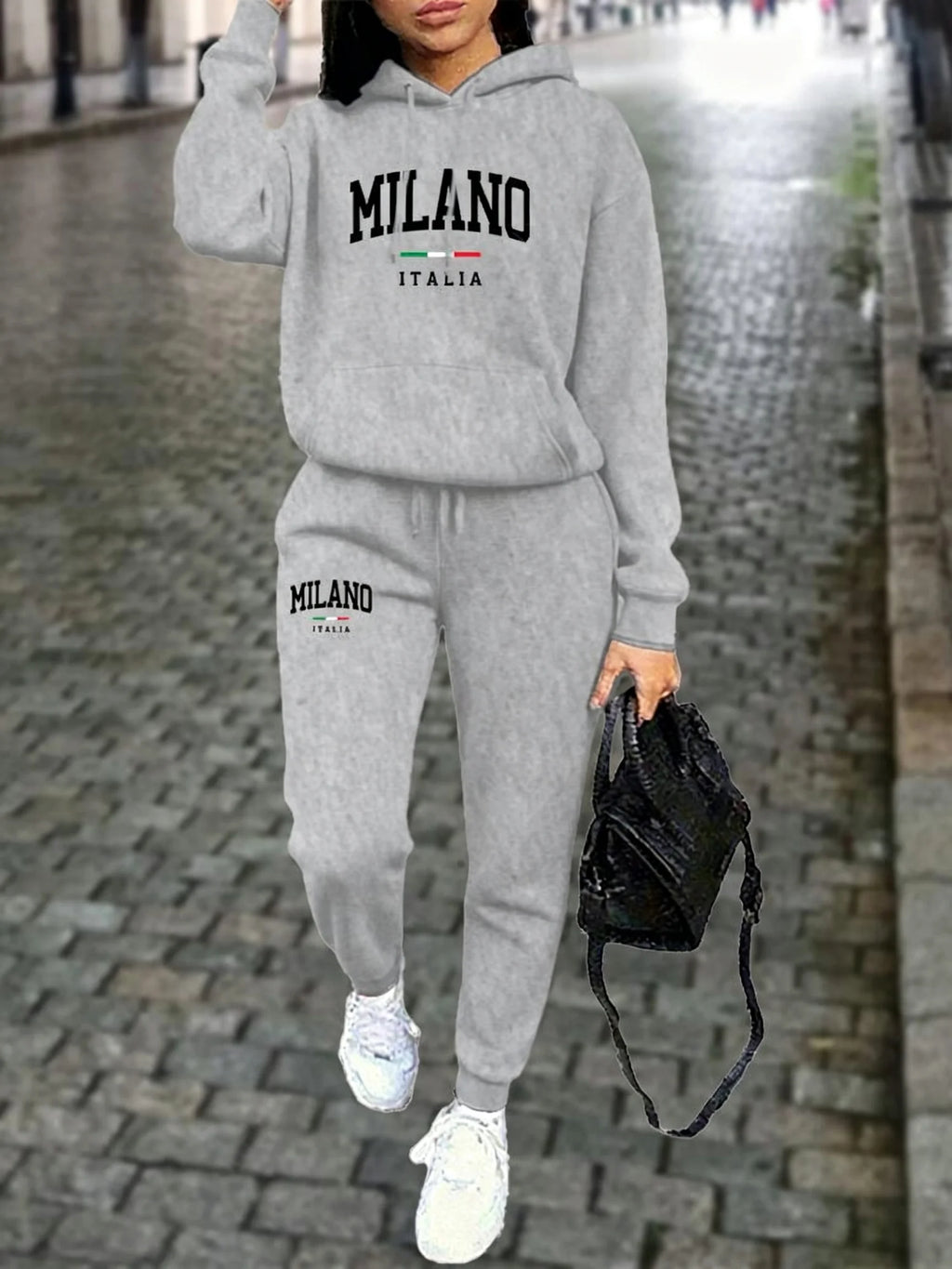 MILANO Pants Sets for Women Clothing High quality Sweatshirt Sweatpant