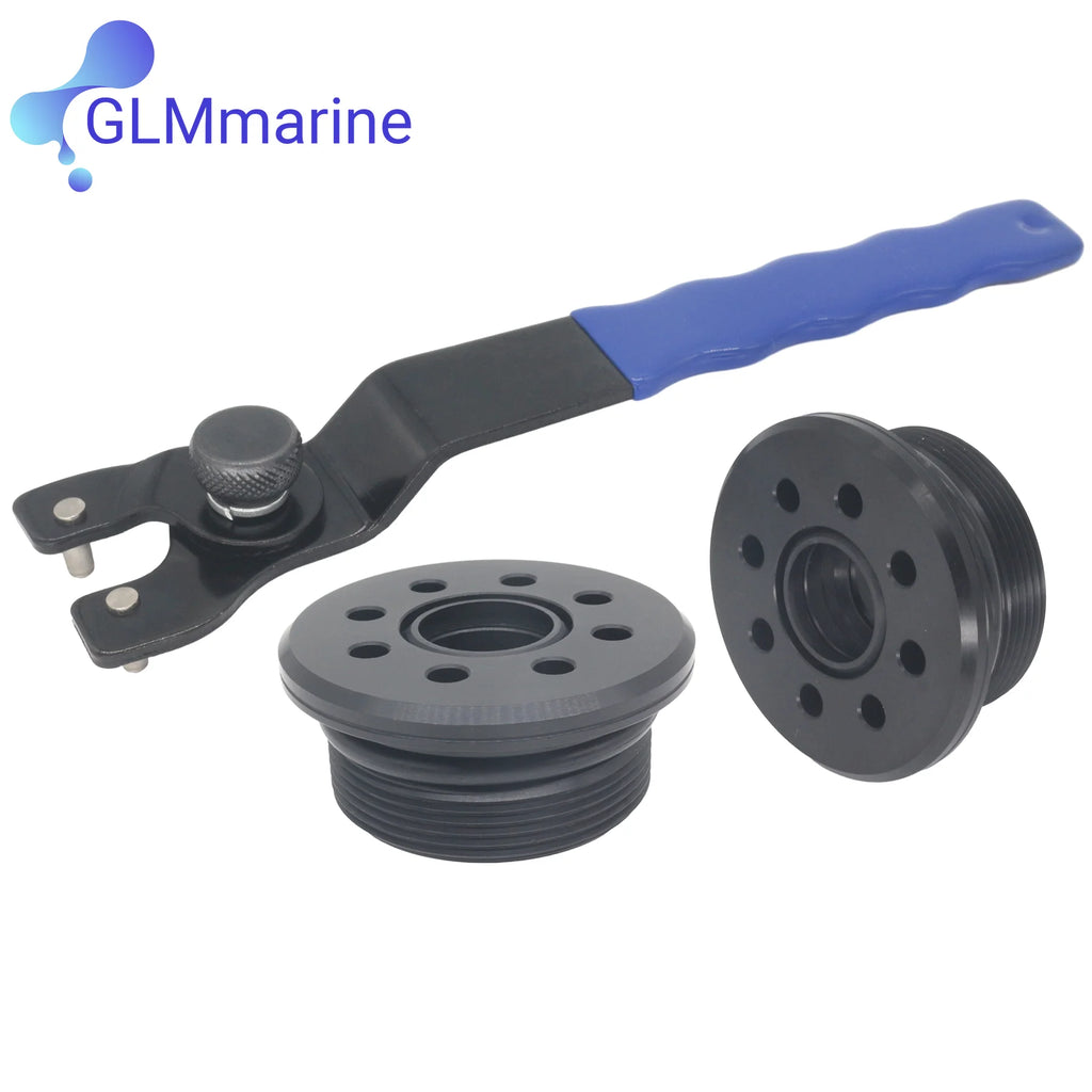 2 Pcs Screw Trim Cylinder with Wrench Tools 64E-43820-00 for Yamaha