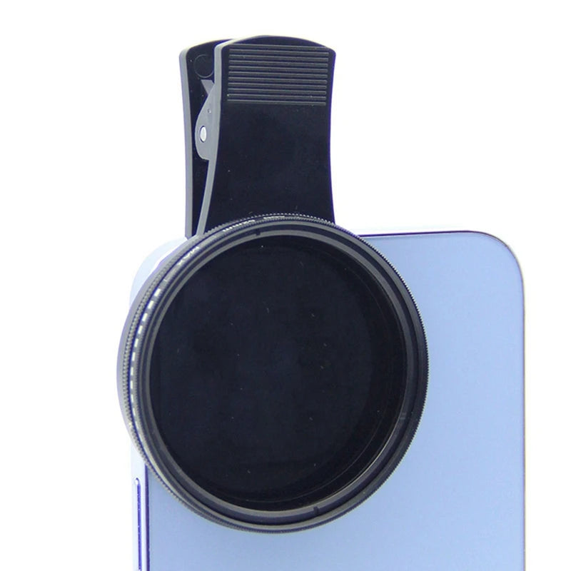 52mm Phone ND Filter ND2 to ND400 Clip-on Variable Neutral Density