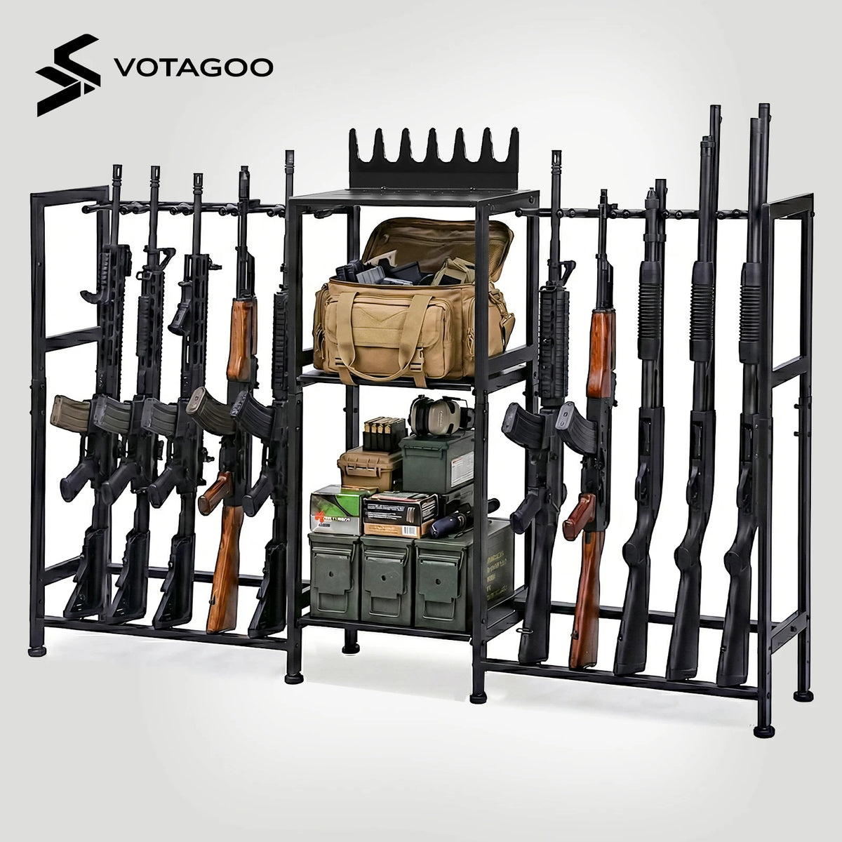 VOTAGOO Easy-to-Install Multifunctional Vertical Gun Rack, Wall Mount