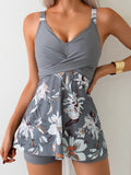 Y2k Tankini Woman Retro With Shorts Tankini Top Plus Size Sleeveless