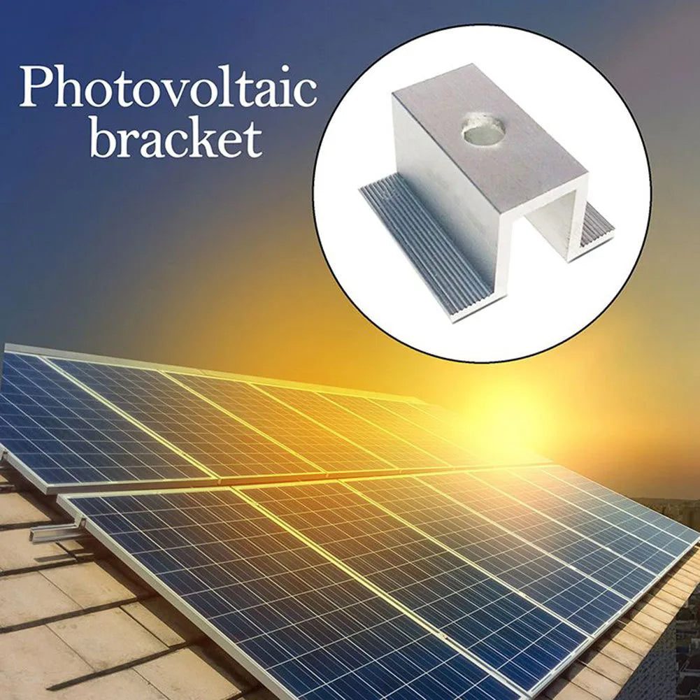 10Pcs/set Solar Middle Clamp PV Fit For Aluminum Alloy Solar Panel