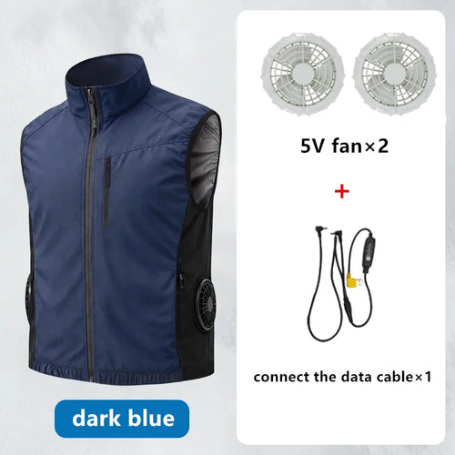 Summer Men'S Heatstroke Prevention Cooling High Air Volume Fan