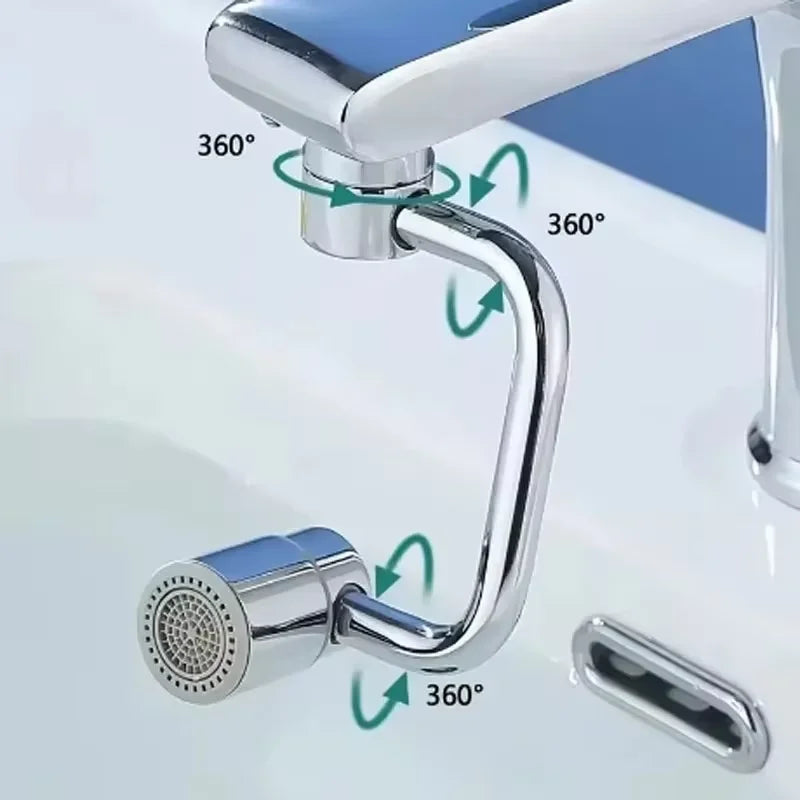 2/1Pcs 1080 Degree Swivel Stainless Steel Kitchen Faucet Extender