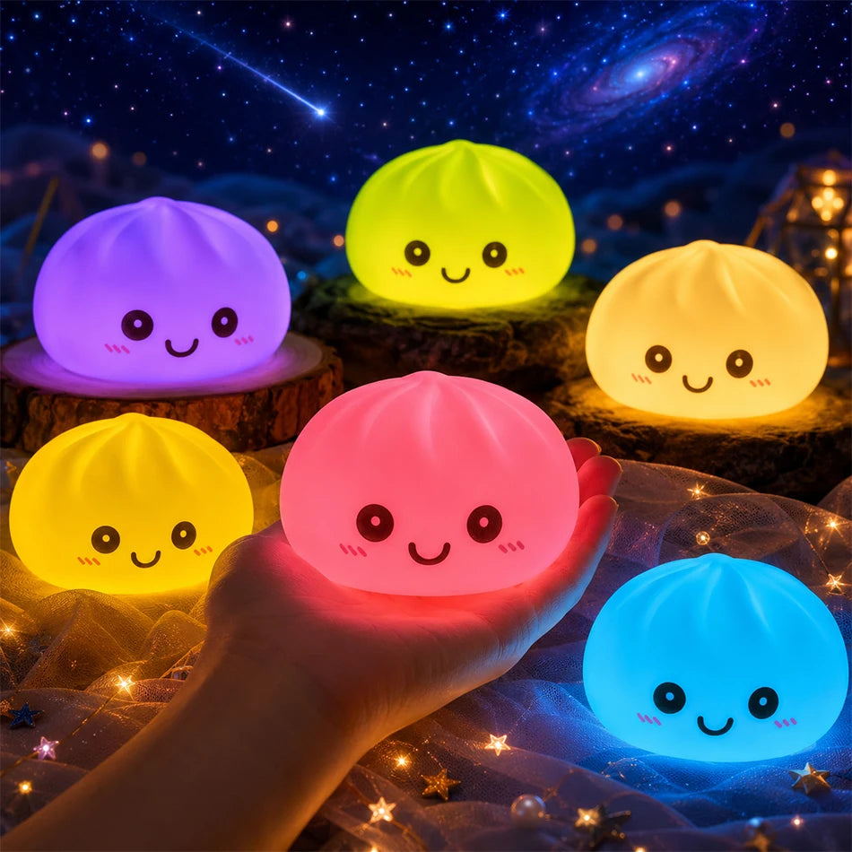 2027 New Dumpling Night Lights Glowing Dumplings Desktop Ornament Cute