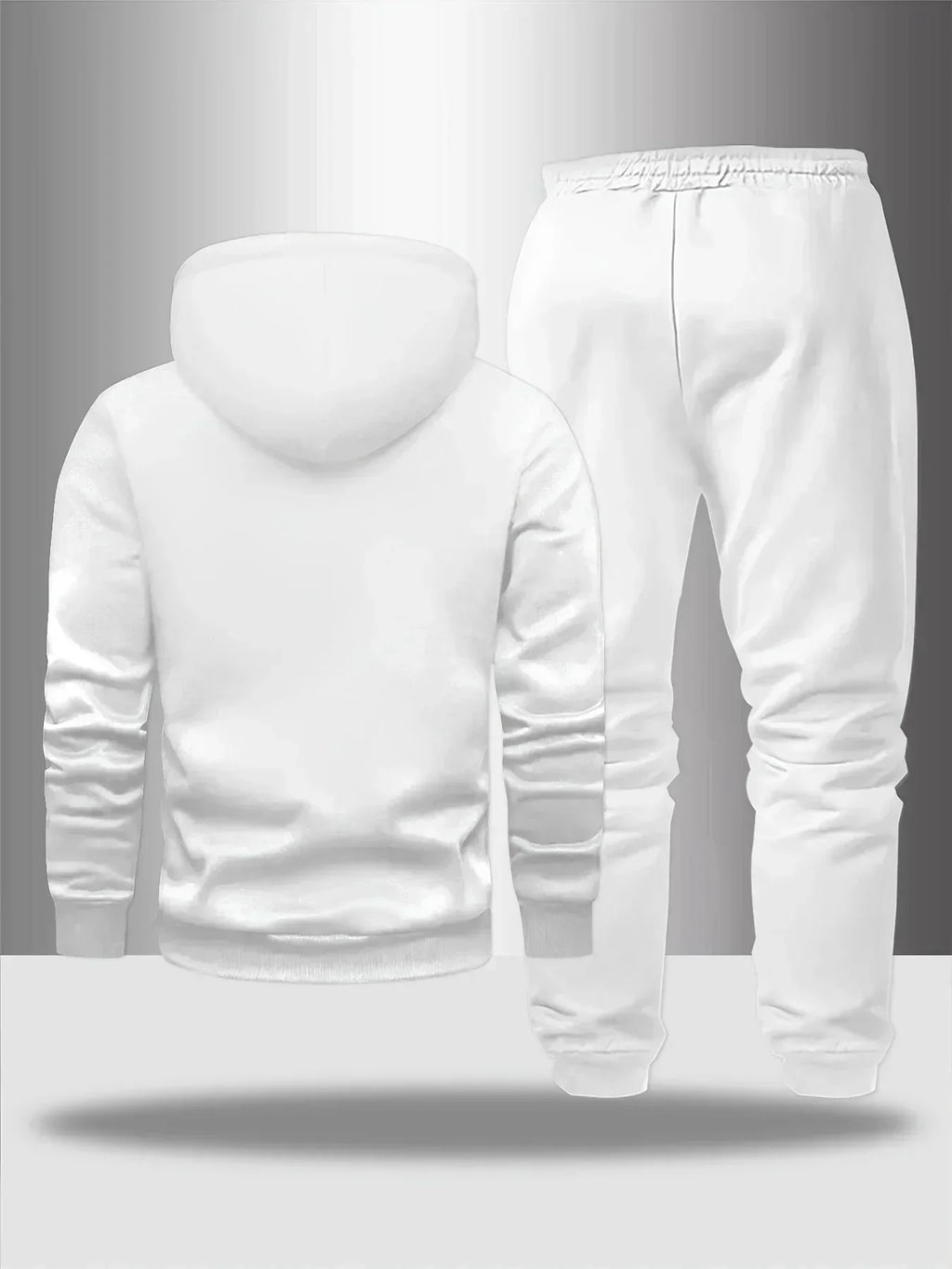 Women New Letter Graphic Print Hoodie Long Pants 2‑Piece Set Long