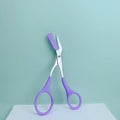 Stainless Steel Eyebrow Trimming Pink/White/Black Scissors with