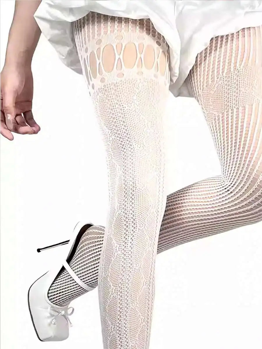 TAR RIVER 1 Pair Fashion Sexy Hollow Out Black Fishnet Tights,
