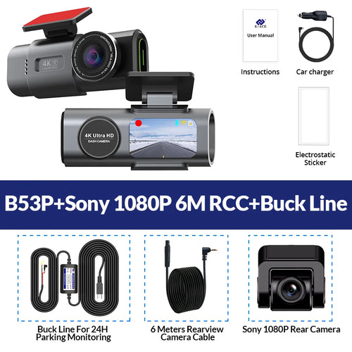 Dash Cam 4K UHD Recording Car Camera DVR Night Vision Video Recorder