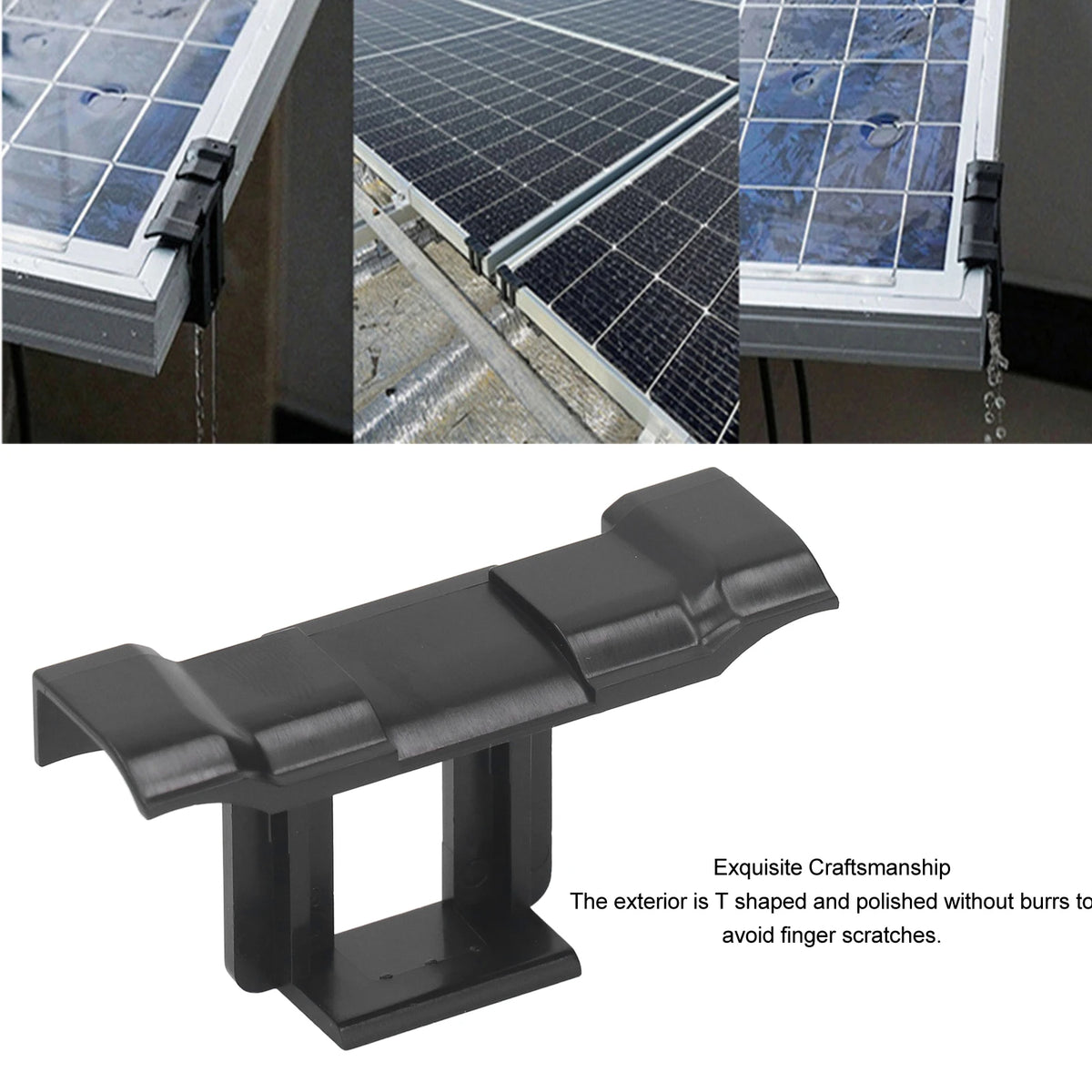 20PCS Solar Panel Water Drain Clip PV Modules Cleaning Clip 30mm