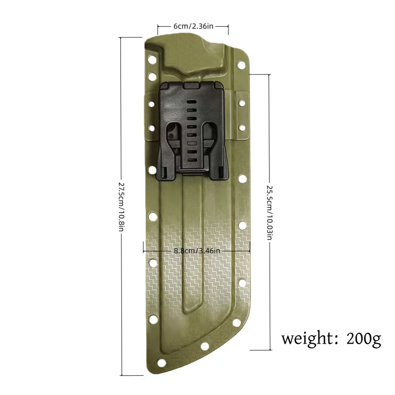 Olive Green Hard Kydex Knife Sheath With Waist Belt Clip Portable Tool