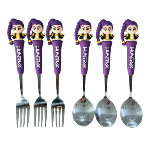 Anime Hunters Girls Lumi Mila Zoi Spoon Fork 304 Stainless Steel