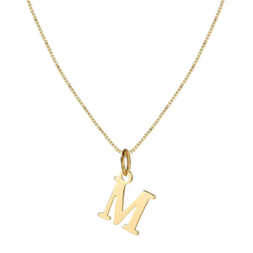 A-Z Initial Necklace 18K Gold Plated Necklace Cute Letter Stainless