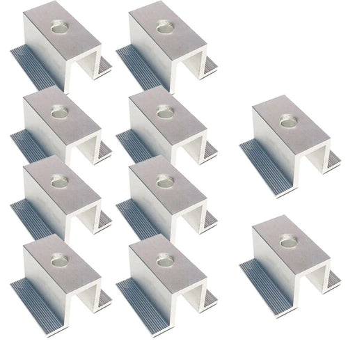 10Pcs/set Solar Middle Clamp PV Fit For Aluminum Alloy Solar Panel