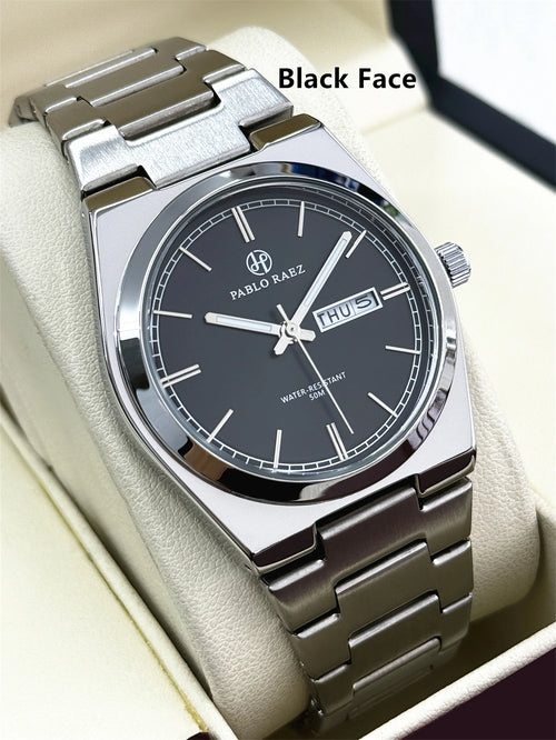 PABLO RAEZ Luxury Quartz Man Wristwatch Men Watches Waterproof