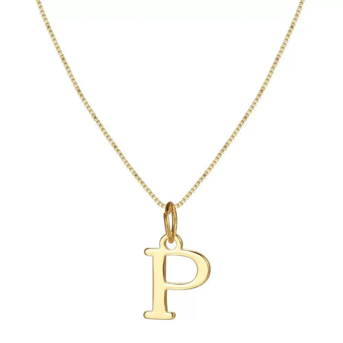 A-Z Initial Necklace 18K Gold Plated Necklace Cute Letter Stainless