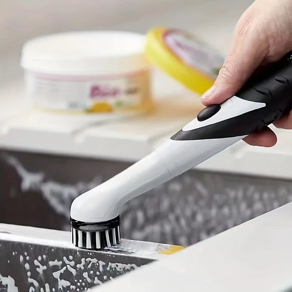 Cleaning brush Sonic Scrubber, Cleaning Tool With 4 Brushes