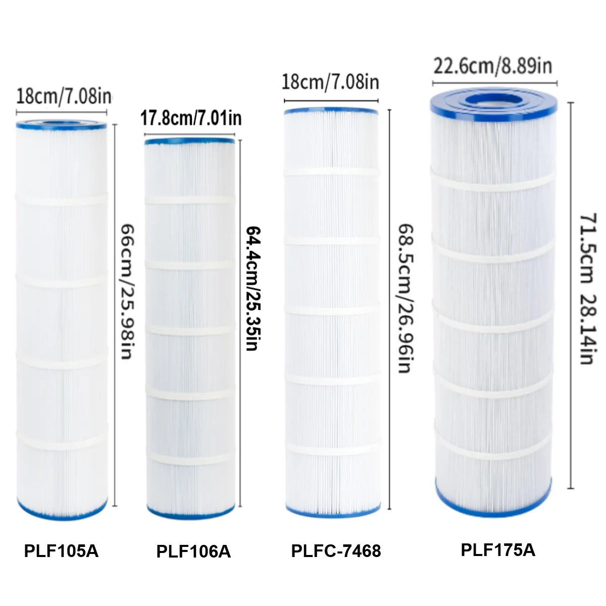 Spa Pool Filter Cartridge Replaces Hayward Pleatco Unicel Filbur