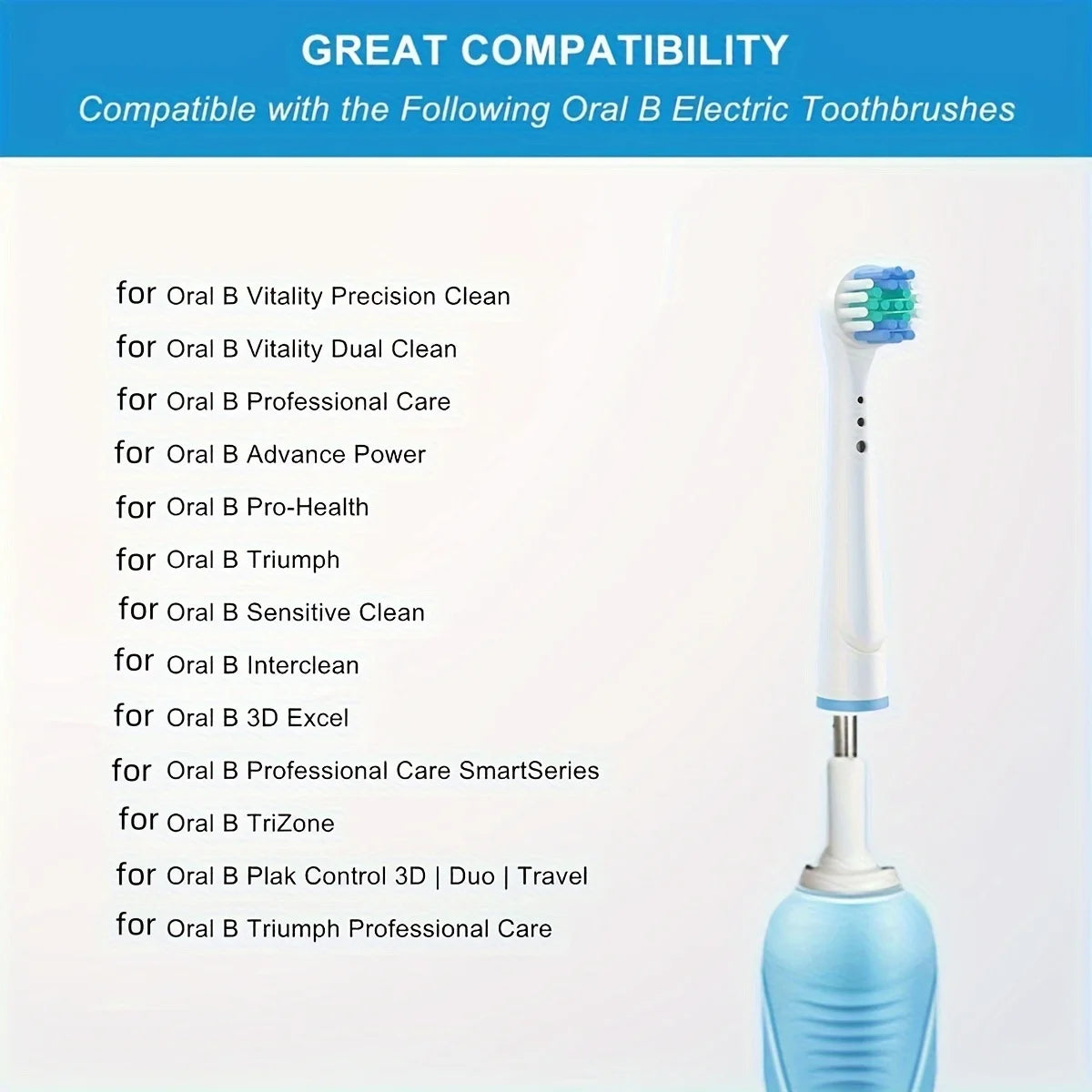 4/12/16Pcs Replacement Toothbrush Heads Compatible with Oral-B Braun
