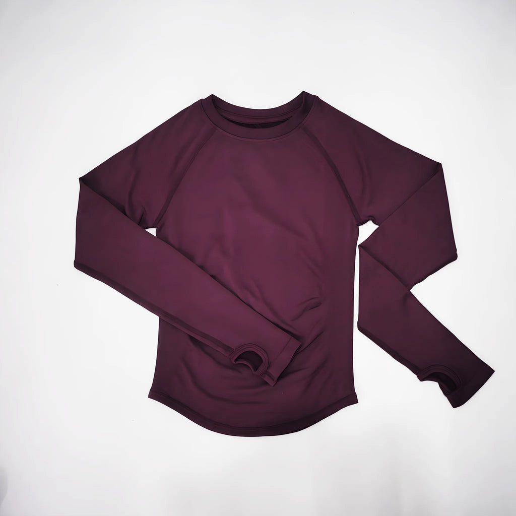 DF LOGO Women Seamless Long Sleeve Gym Top Tummy Slimming Yoga T Shirt