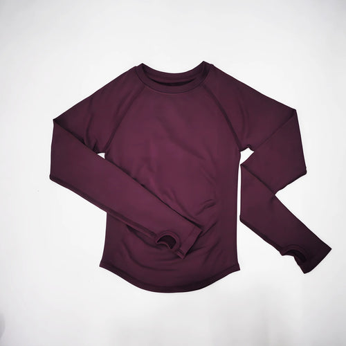 DF LOGO Women Seamless Long Sleeve Gym Top Tummy Slimming Yoga T Shirt