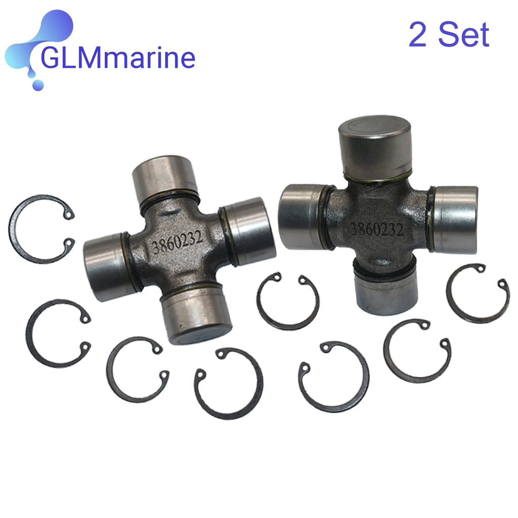 2 Set U-Joint Cross Kit OEM Replacement 3860232 for Volvo Penta 854619